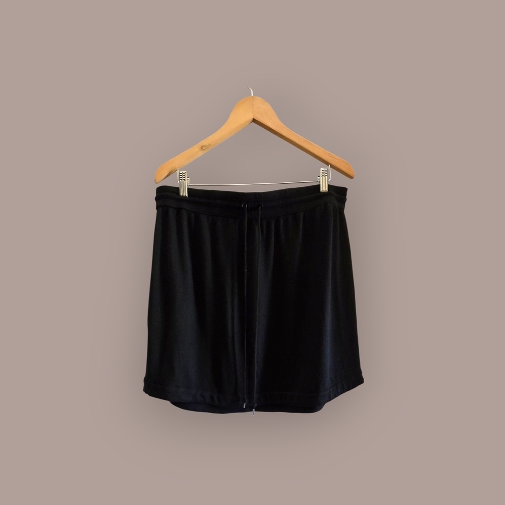 T By Talbots Black Knit Sport Skirt